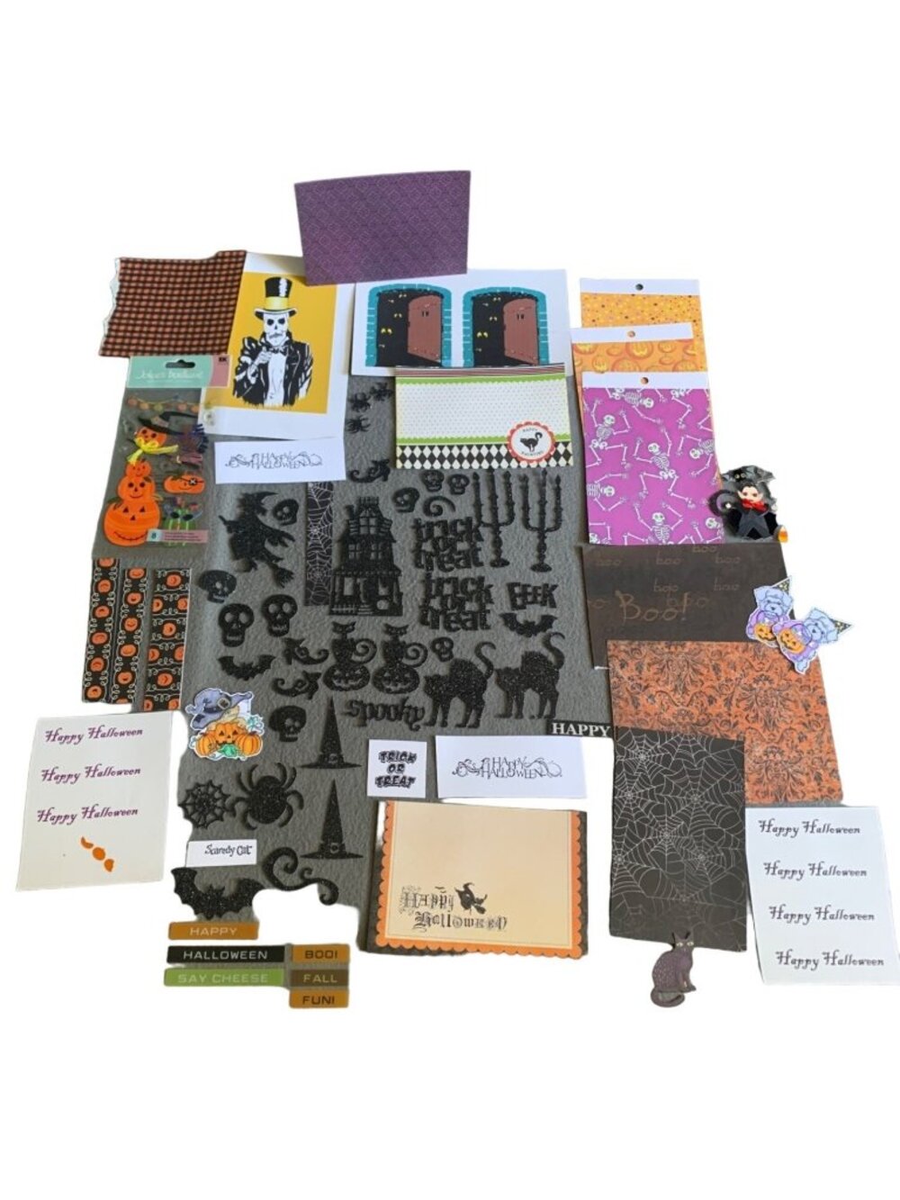 Halloween Scrapbooking & Craft Supplies Lot